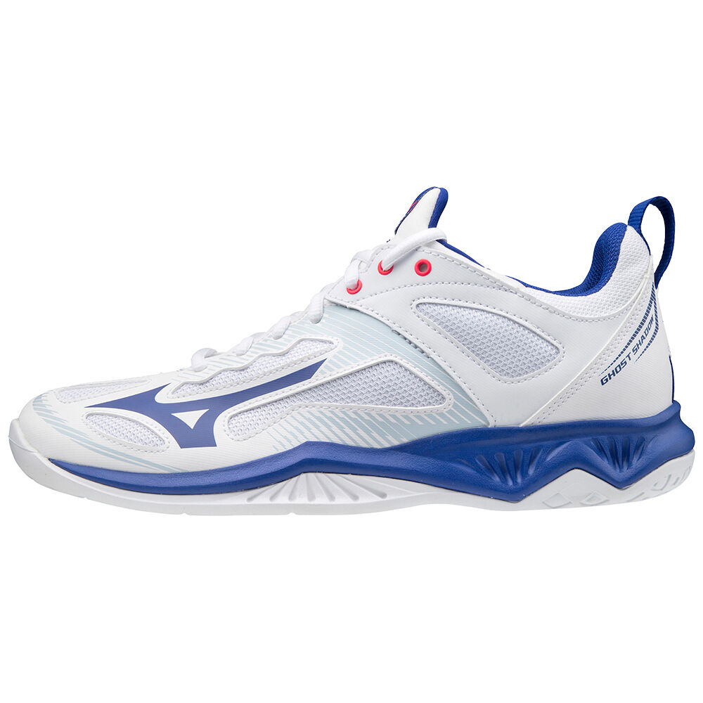 Zapatillas Balonmano Mizuno Ghost Shadow Hombre Blancas/Azules/Rosas Outlet XUZG-54736